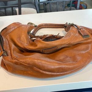 Frye Tan Leather Hobo Bag